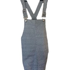 Gingham overall dress